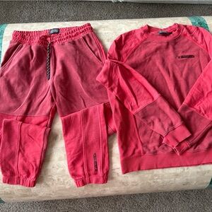 Scotch and soda men’s red matching tracksuit